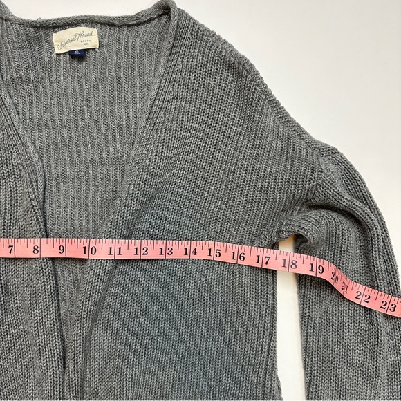 Women’s XS Universal Thread Gray Knit Open Front Cardigan Sweater - Picture 4 of 6